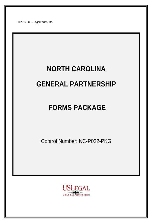 Manage General Partnership Package - North Carolina Create Salesforce Record Bot