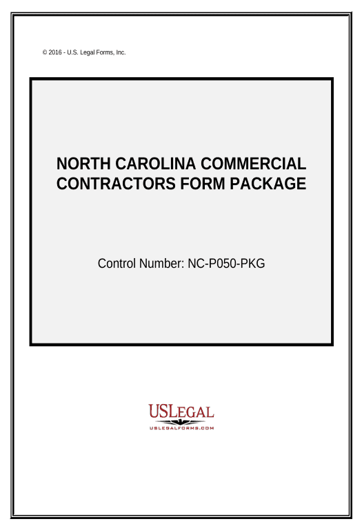 Synchronize Commercial Contractor Package - North Carolina Set signature type Bot