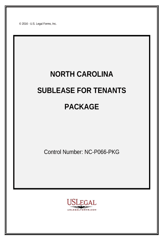 Archive Landlord Tenant Sublease Package - North Carolina Email Notification Postfinish Bot
