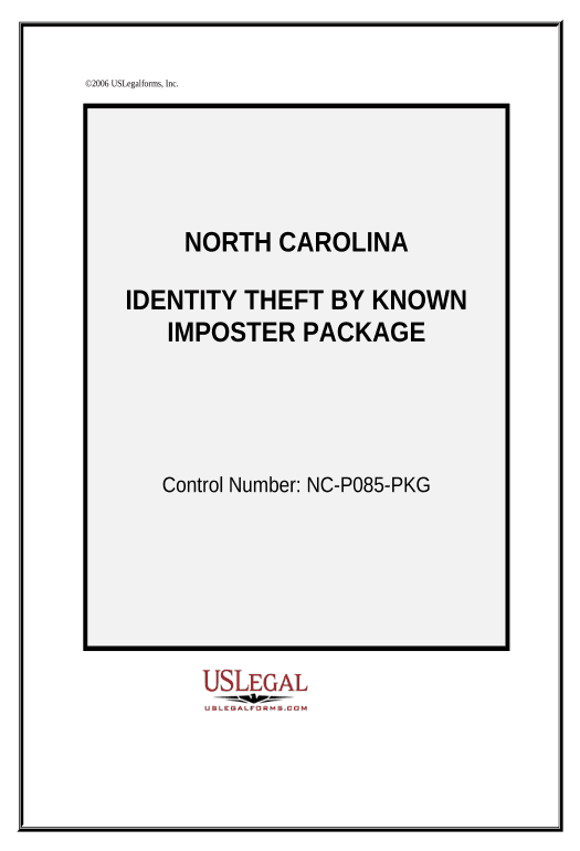 Update Identity Theft by Known Imposter Package - North Carolina Remove Slate Bot