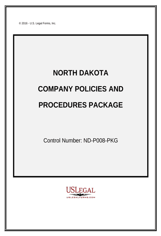Export Company Employment Policies and Procedures Package - North Dakota Text Message Notification Postfinish Bot