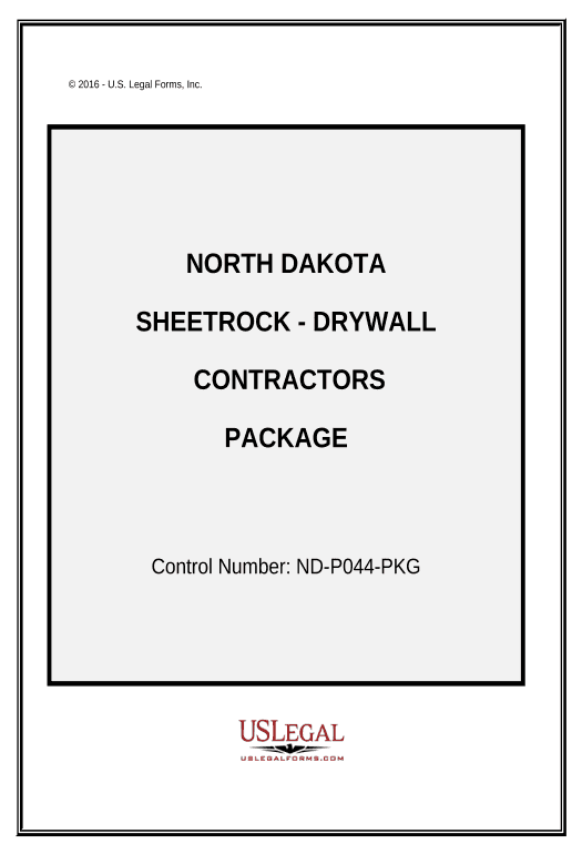 Pre-fill Sheetrock Drywall Contractor Package - North Dakota Pre-fill Dropdown from Airtable