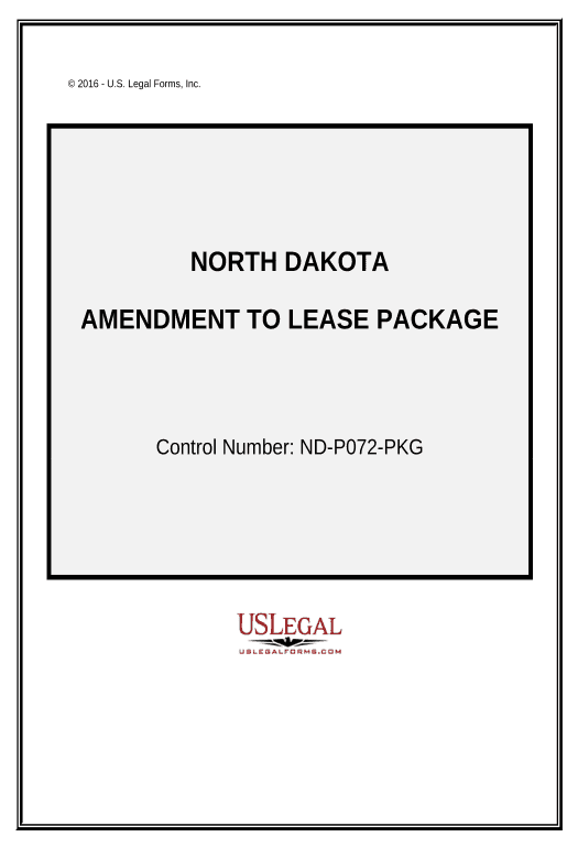 Extract Amendment of Lease Package - North Dakota Google Sheet Two-Way Binding Bot