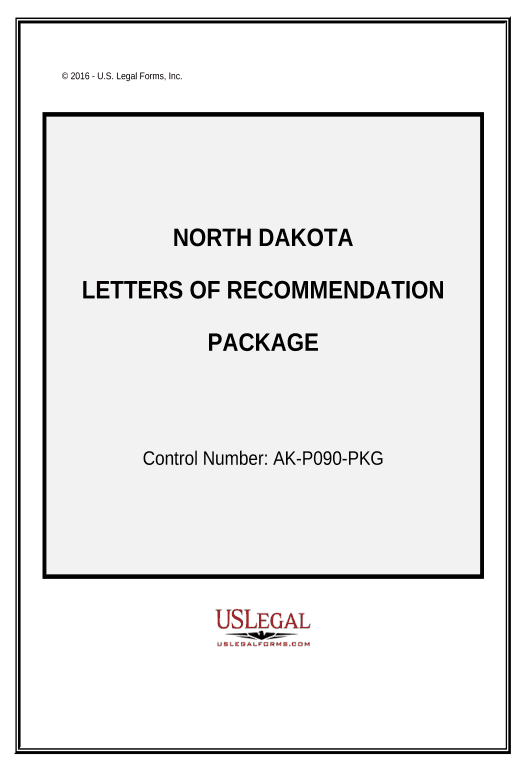 Archive Letters of Recommendation Package - North Dakota Pre-fill from AirTable Bot