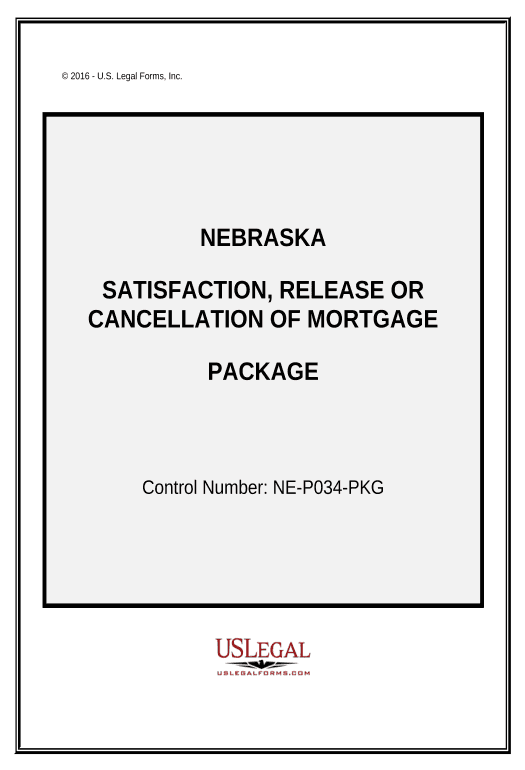 Synchronize Satisfaction, Cancellation or Release of Mortgage Package - Nebraska Email Notification Postfinish Bot