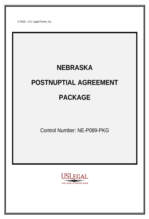 Incorporate Postnuptial Agreements Package - Nebraska Salesforce