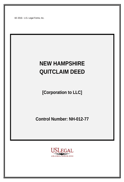 Extract Quitclaim Deed from Corporation to LLC - New Hampshire Netsuite