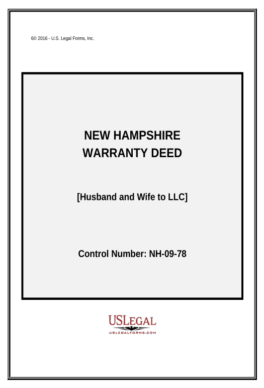 Update Warranty Deed from Husband and Wife to LLC - New Hampshire Pre-fill from NetSuite Records Bot