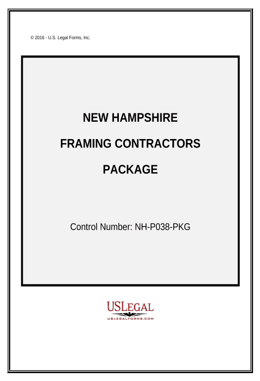Manage Framing Contractor Package - New Hampshire Export to NetSuite Record Bot