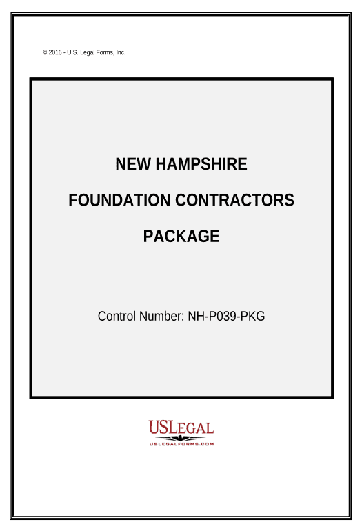 Archive Foundation Contractor Package - New Hampshire