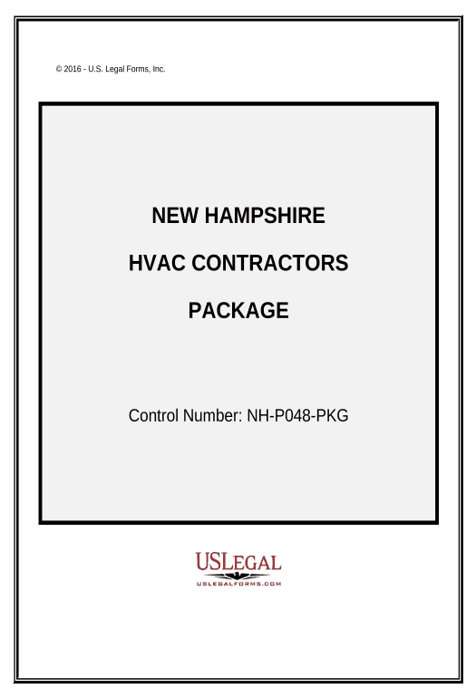 Extract HVAC Contractor Package - New Hampshire