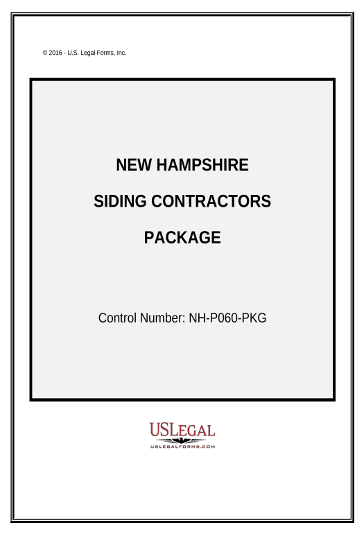 Archive Siding Contractor Package - New Hampshire Pre-fill from another Slate Bot