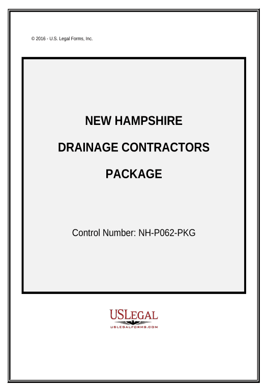 Incorporate Drainage Contractor Package - New Hampshire Export to MS Dynamics 365 Bot