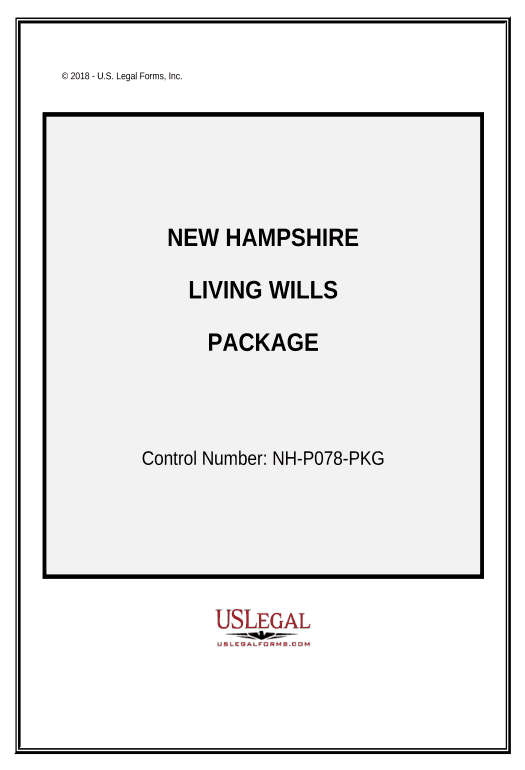 Update Living Wills and Health Care Package - New Hampshire Pre-fill from CSV File Bot