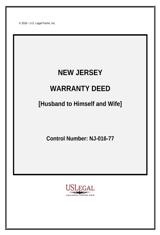 Manage Warranty Deed from Husband to Himself and Wife - New Jersey Export to Excel 365 Bot