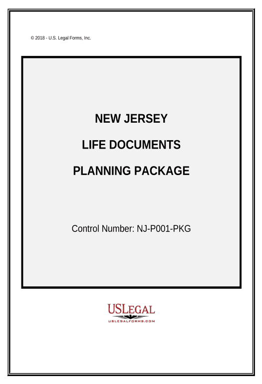 Integrate Life Documents Planning Package, including Will, Power of Attorney and Living Will - New Jersey Set signature type Bot
