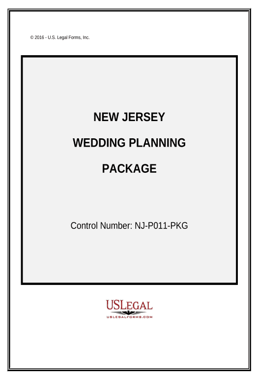 Extract Wedding Planning or Consultant Package - New Jersey Pre-fill from CSV File Bot