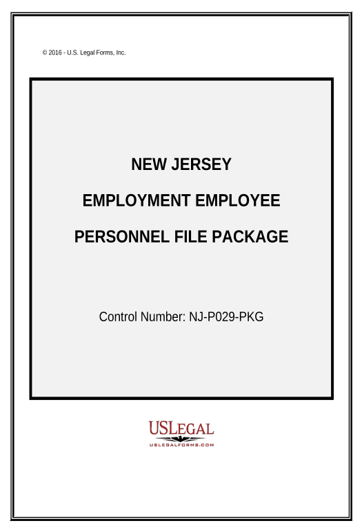 Synchronize Employment Employee Personnel File Package - New Jersey Hide Signatures Bot