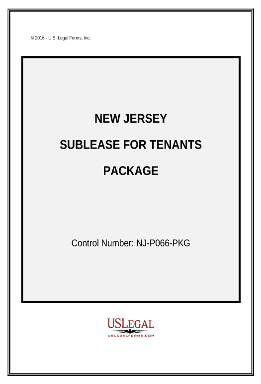 Pre-fill Landlord Tenant Sublease Package - New Jersey Export to Smartsheet