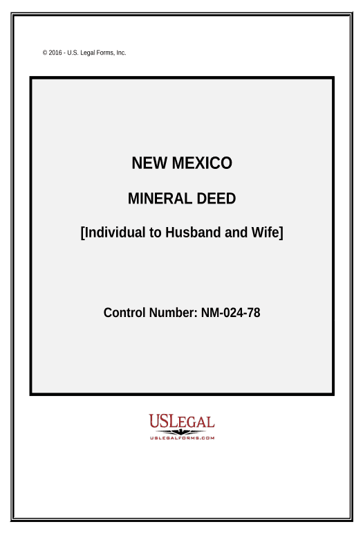 Synchronize Mineral Deed - Individual to Husband and Wife - New Mexico Roles Reminder Bot