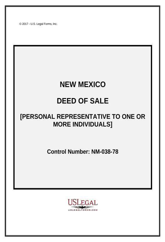 Arrange Deed of Sale Personal Representative to One or More Individuals - New Mexico Jira Bot