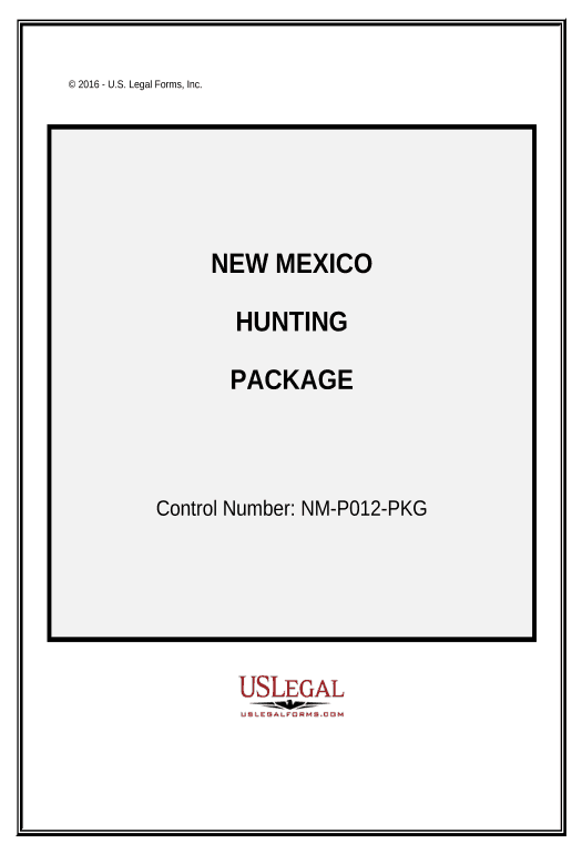 Export Hunting Forms Package - New Mexico Create QuickBooks invoice Bot