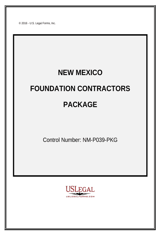 Export Foundation Contractor Package - New Mexico Pre-fill from Office 365 Excel Bot