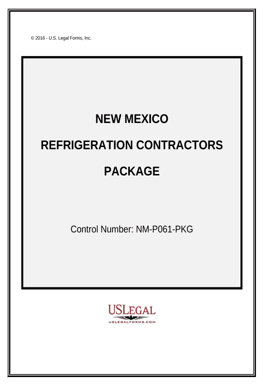 Automate Refrigeration Contractor Package - New Mexico Export to MS Dynamics 365 Bot