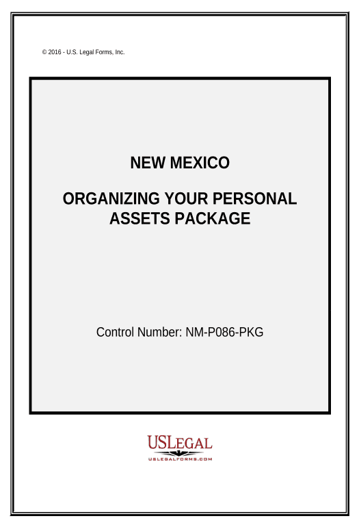 Export Organizing your Personal Assets Package - New Mexico Create QuickBooks invoice Bot
