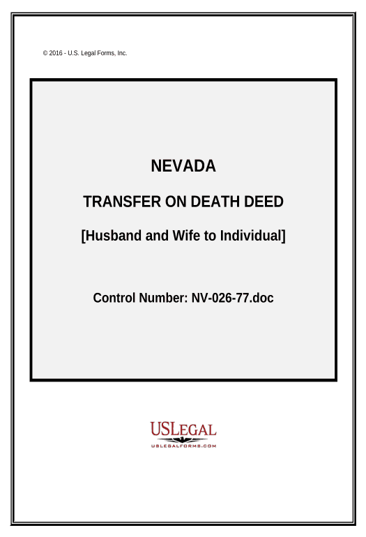 Archive Transfer on Death Deed TOD - Beneficiary Deed for Husband and Wife to Individual - Nevada Pre-fill from MySQL Bot