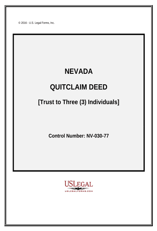 Manage Quitclaim Deed - Trust to Three Individuals - Nevada Pre-fill from AirTable Bot
