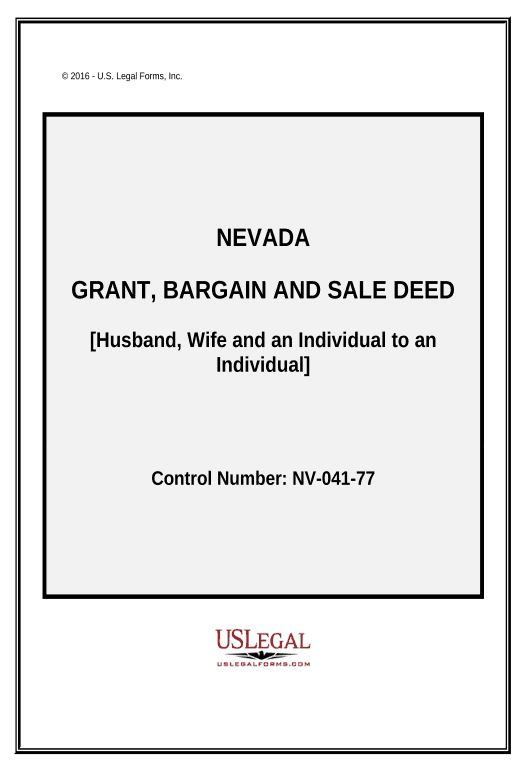 Extract Grant, Bargain and Sale Deed from Husband, Wife and an Individual to an Individual - Nevada Google Sheet Two-Way Binding Bot