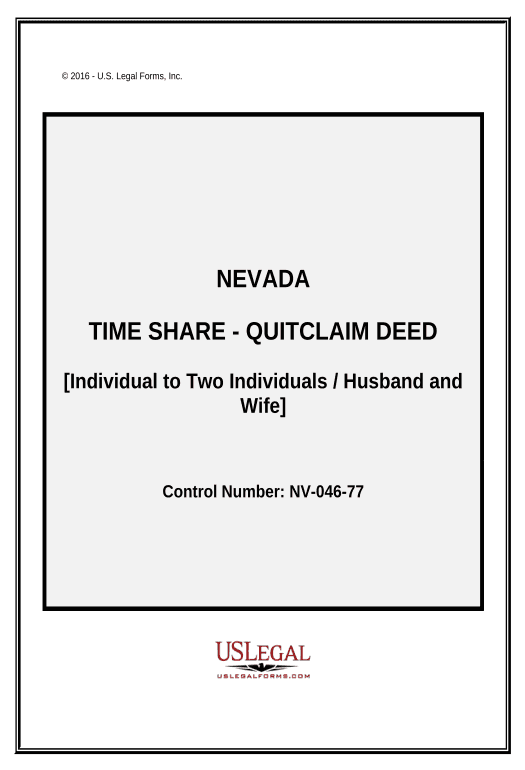 Export Time Share Quitclaim Deed - Individual to Two Individuals / Husband and Wife - Nevada Export to Google Sheet Bot