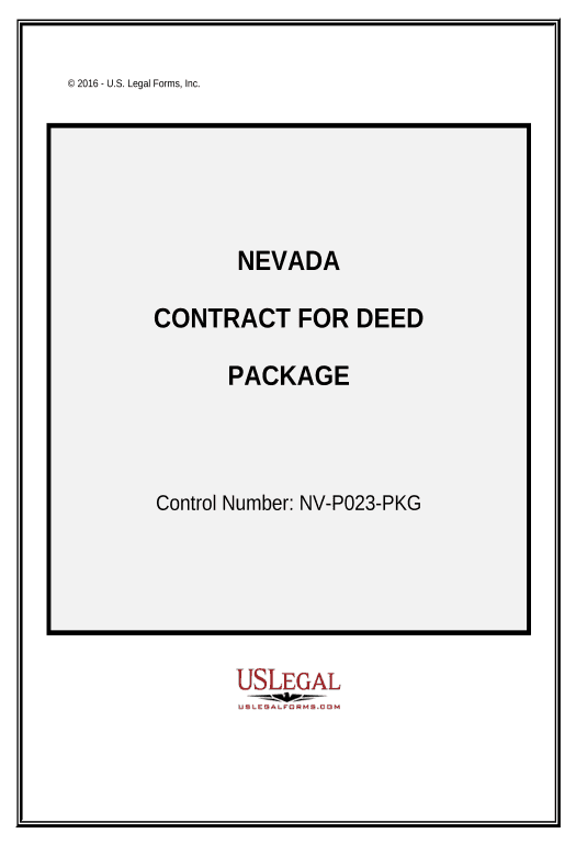 Export Contract for Deed Package - Nevada