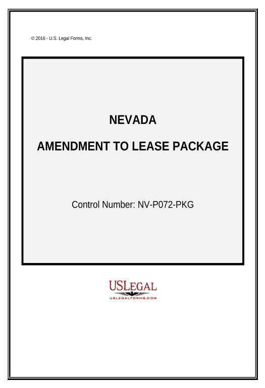 Update Amendment of Lease Package - Nevada Invoke Salesforce Process Bot