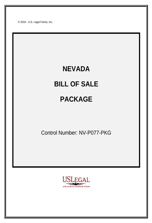 Incorporate Bill of Sale Package - Nevada Text Message Notification Postfinish Bot