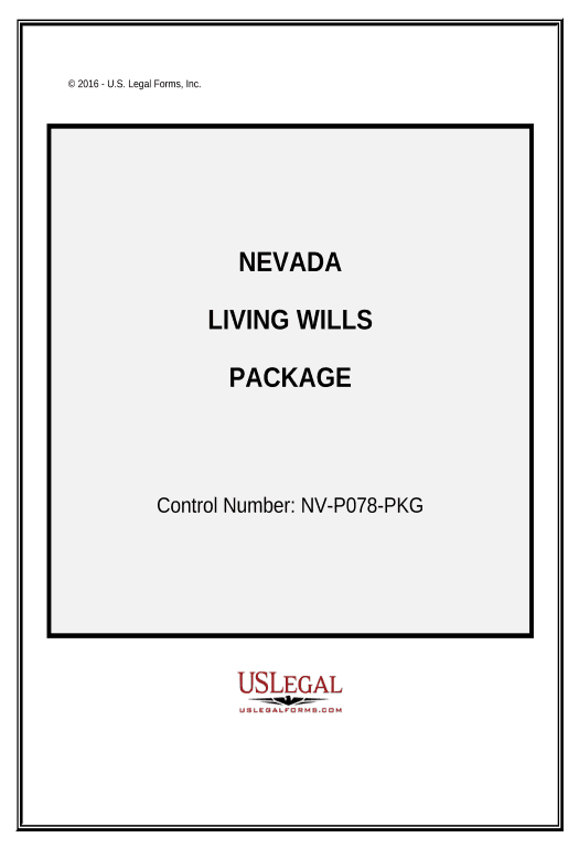 Archive Living Wills and Health Care Package - Nevada Pre-fill from Salesforce Record Bot