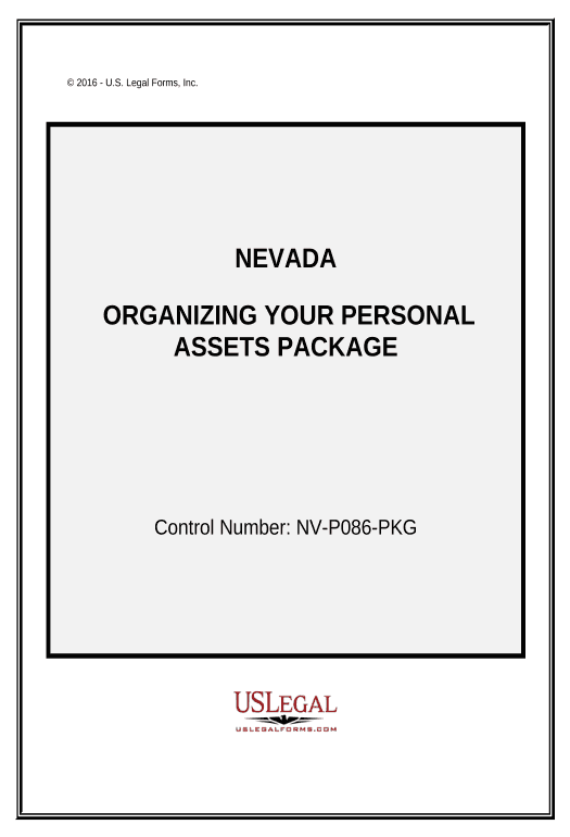 Extract Organizing your Personal Assets Package - Nevada Pre-fill from Excel Spreadsheet Bot