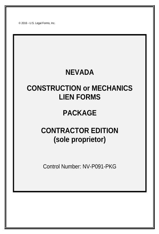 Automate Nevada Construction or Mechanics Lien Package - Individual - Nevada Pre-fill from Google Sheet Dropdown Options Bot