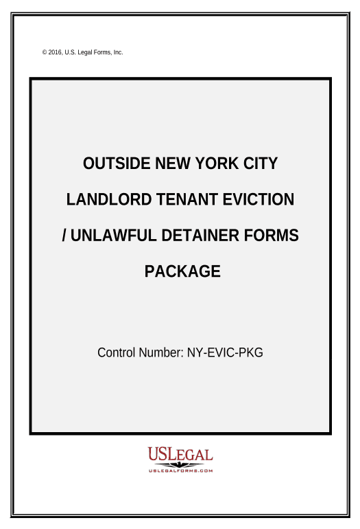 Update Outside New York City Landlord Tenant Eviction / Unlawful Detainer Forms Package - New York Email Notification Postfinish Bot