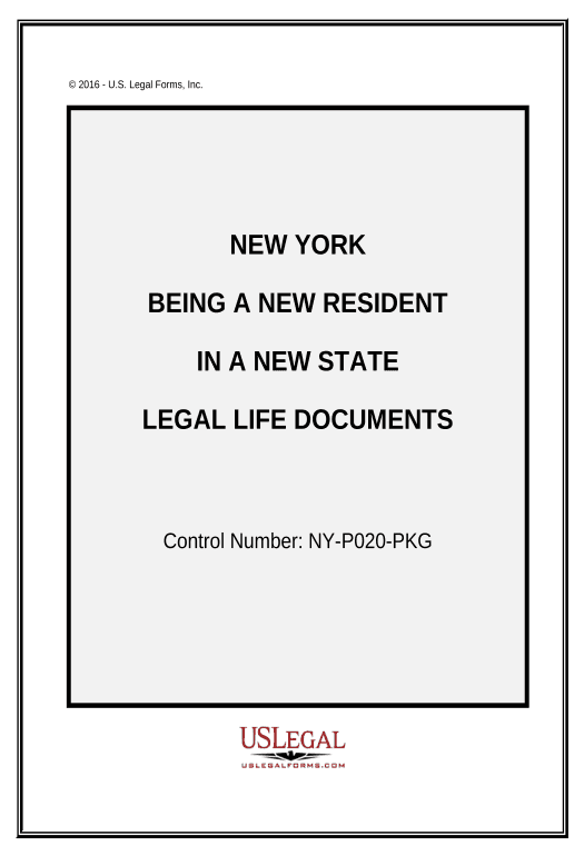 Update New State Resident Package - New York Set signature type Bot