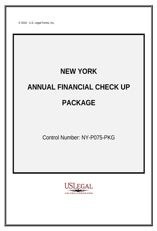 Update Annual Financial Checkup Package - New York Audit Trail Bot