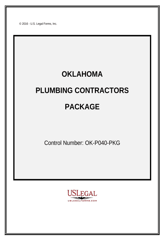 Arrange Plumbing Contractor Package - Oklahoma Salesforce