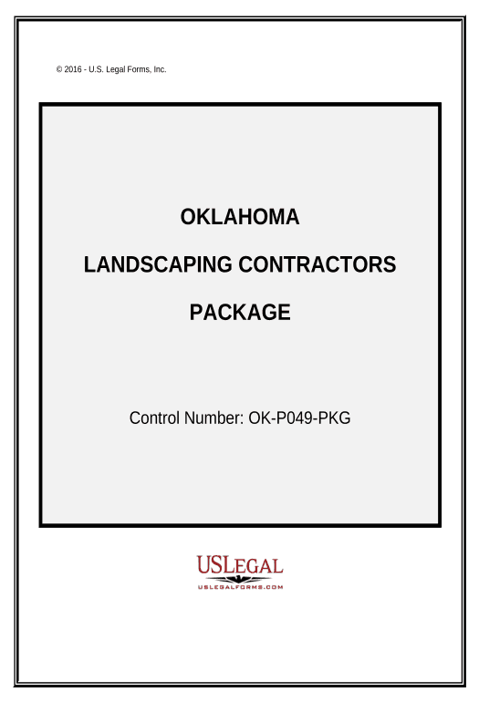 Export Landscaping Contractor Package - Oklahoma Text Message Notification Postfinish Bot