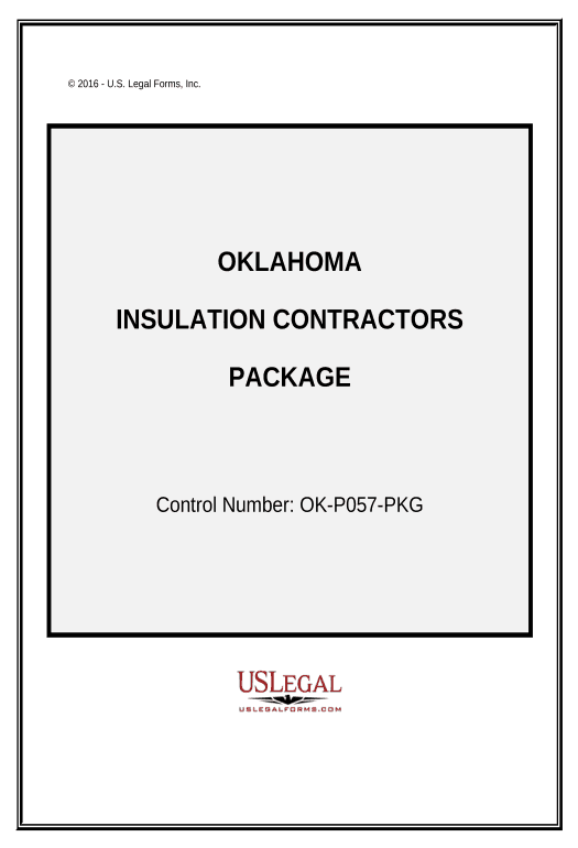 Archive Insulation Contractor Package - Oklahoma Set signature type Bot