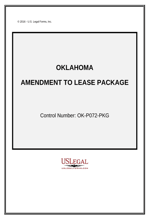 Extract Amendment of Lease Package - Oklahoma Pre-fill from Excel Spreadsheet Dropdown Options Bot