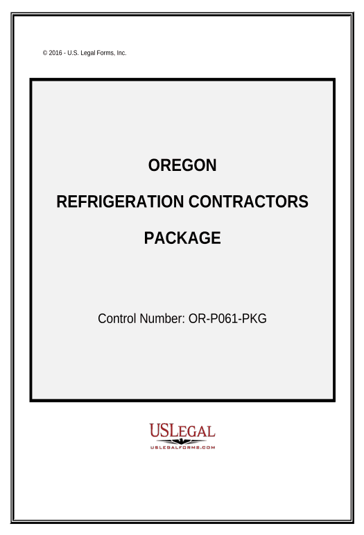 Pre-fill Refrigeration Contractor Package - Oregon Calculate Formulas Bot