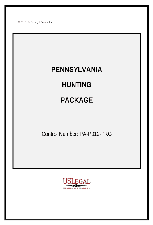 Incorporate Hunting Forms Package - Pennsylvania Pre-fill from NetSuite Records Bot