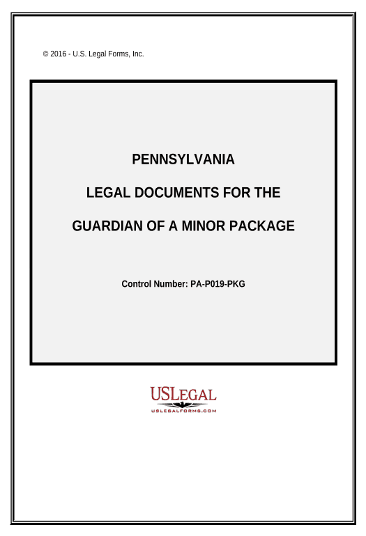 Synchronize Legal Documents for the Guardian of a Minor Package - Pennsylvania Microsoft Dynamics