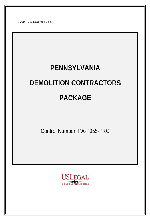 Integrate Demolition Contractor Package - Pennsylvania